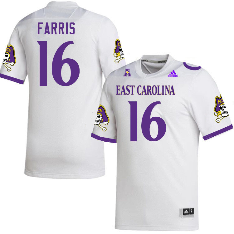 Robert Farris ECU Jersey,East Carolina Pirates #16 Robert Farris Jersey Youth College-White